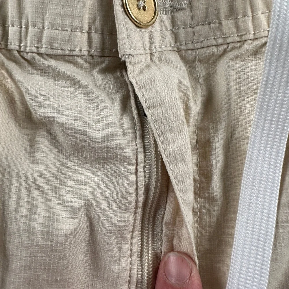 BYLT Men's Shorts XXL‎ Beige Cotton Spandex Cargo Drawstring 6.5